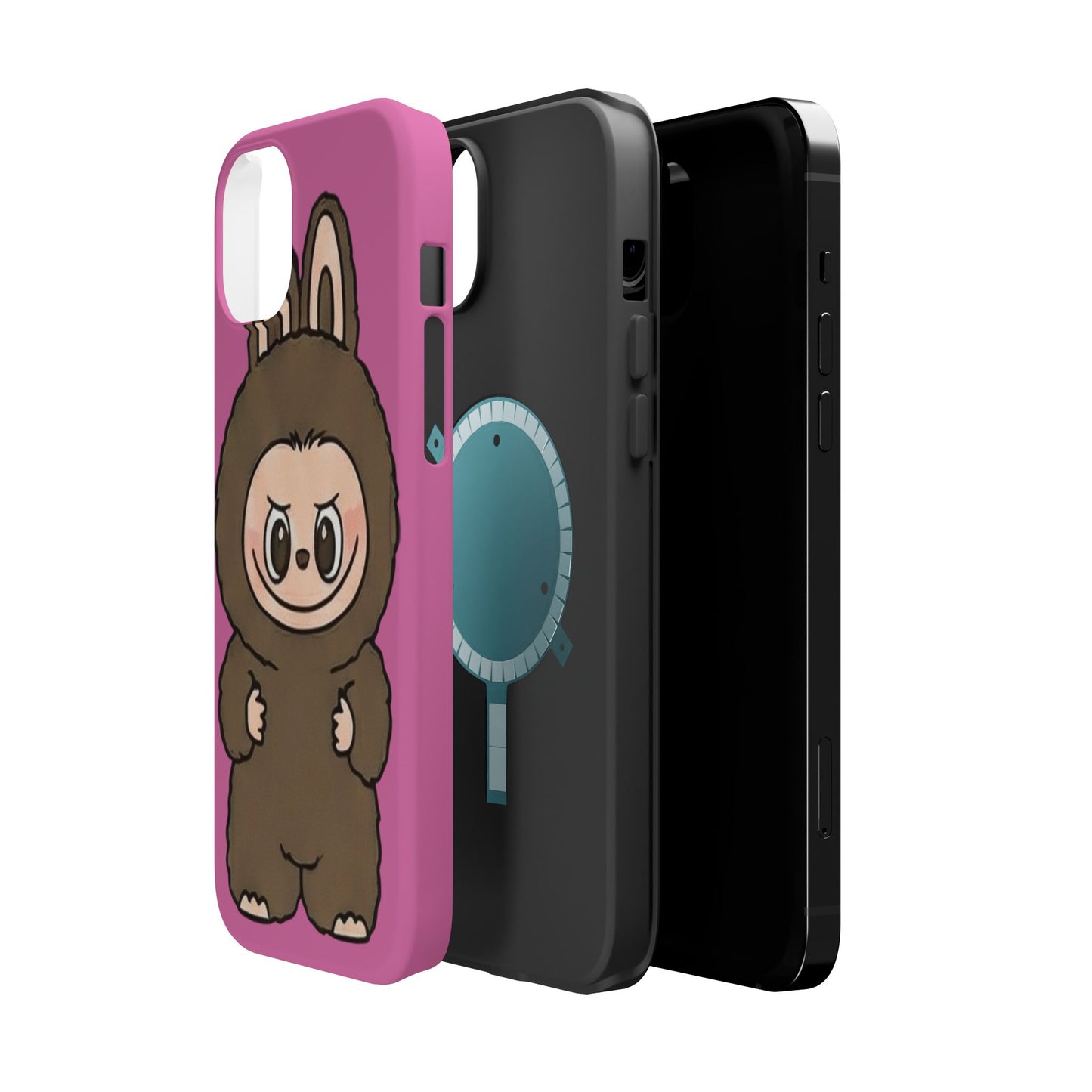 Brown LABUBU Phone Case | Magnetic Impact-Resistant Case