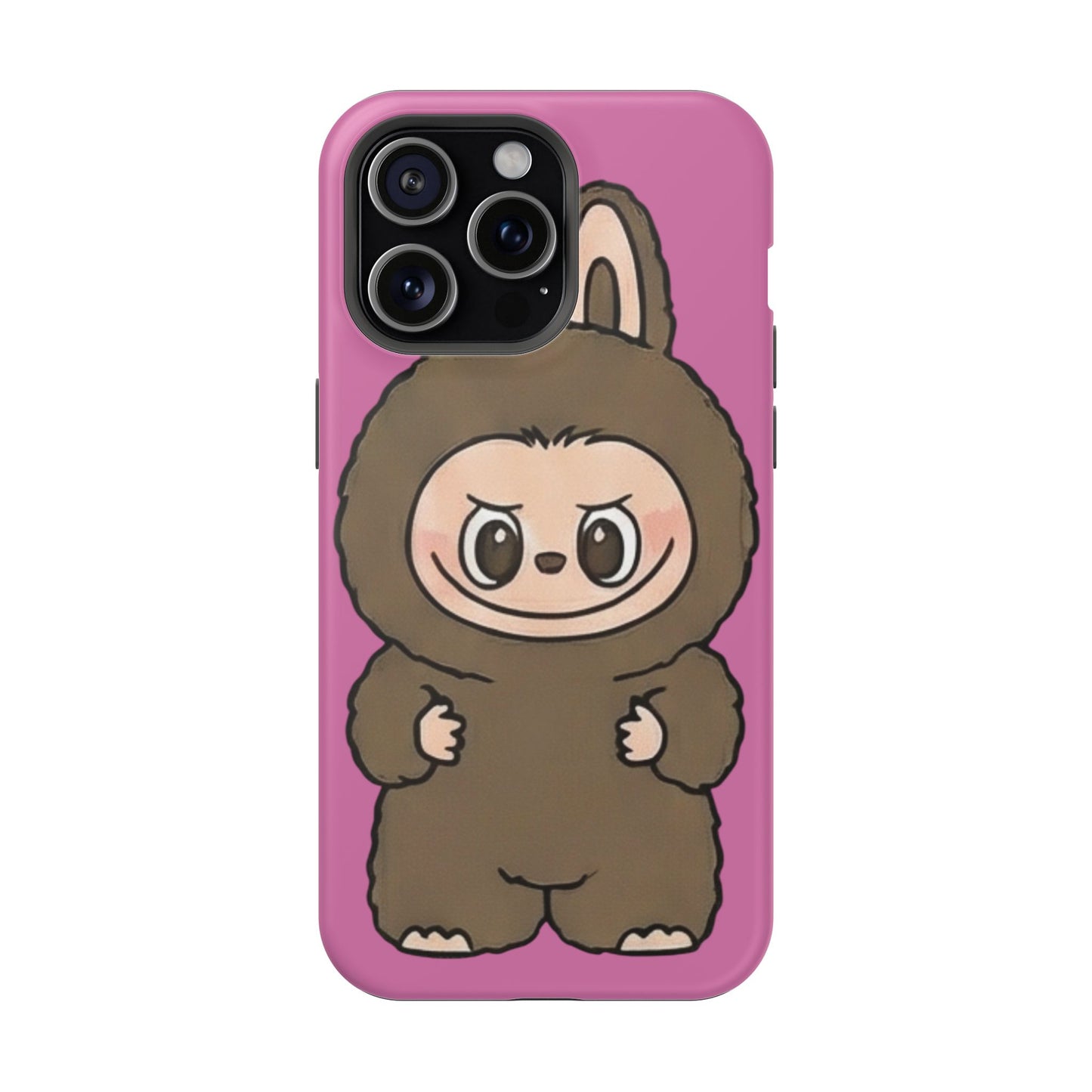 Brown LABUBU Phone Case | Magnetic Impact-Resistant Case