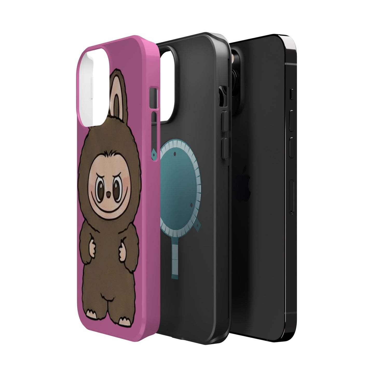 Brown LABUBU Phone Case | Magnetic Impact-Resistant Case