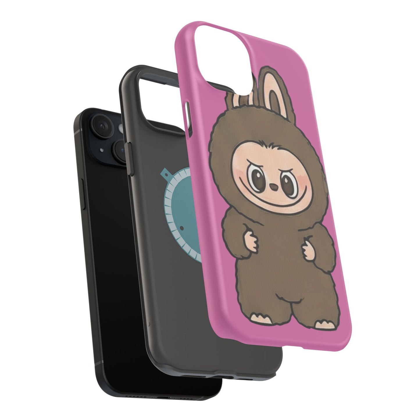 Brown LABUBU Phone Case | Magnetic Impact-Resistant Case
