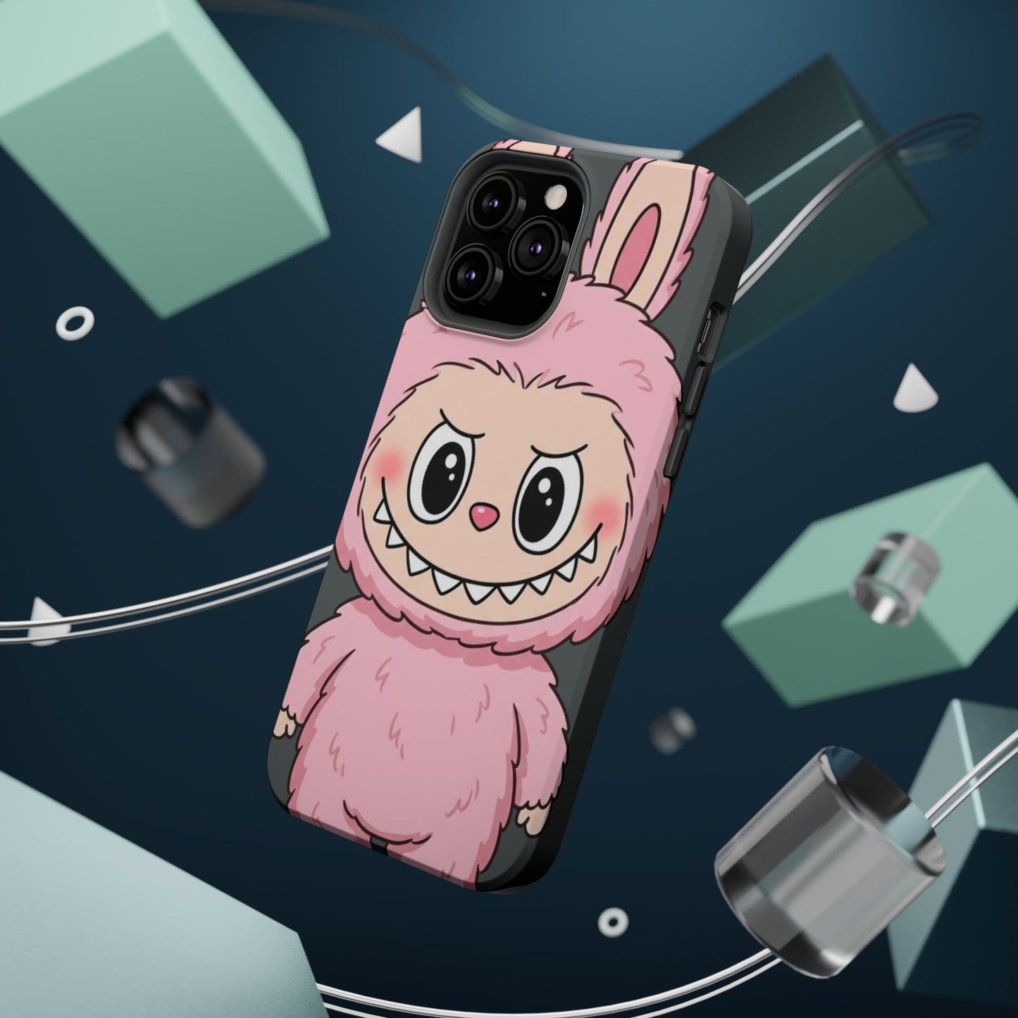 Pink LABUBU Phone Case | Magnetic Impact-Resistant Case
