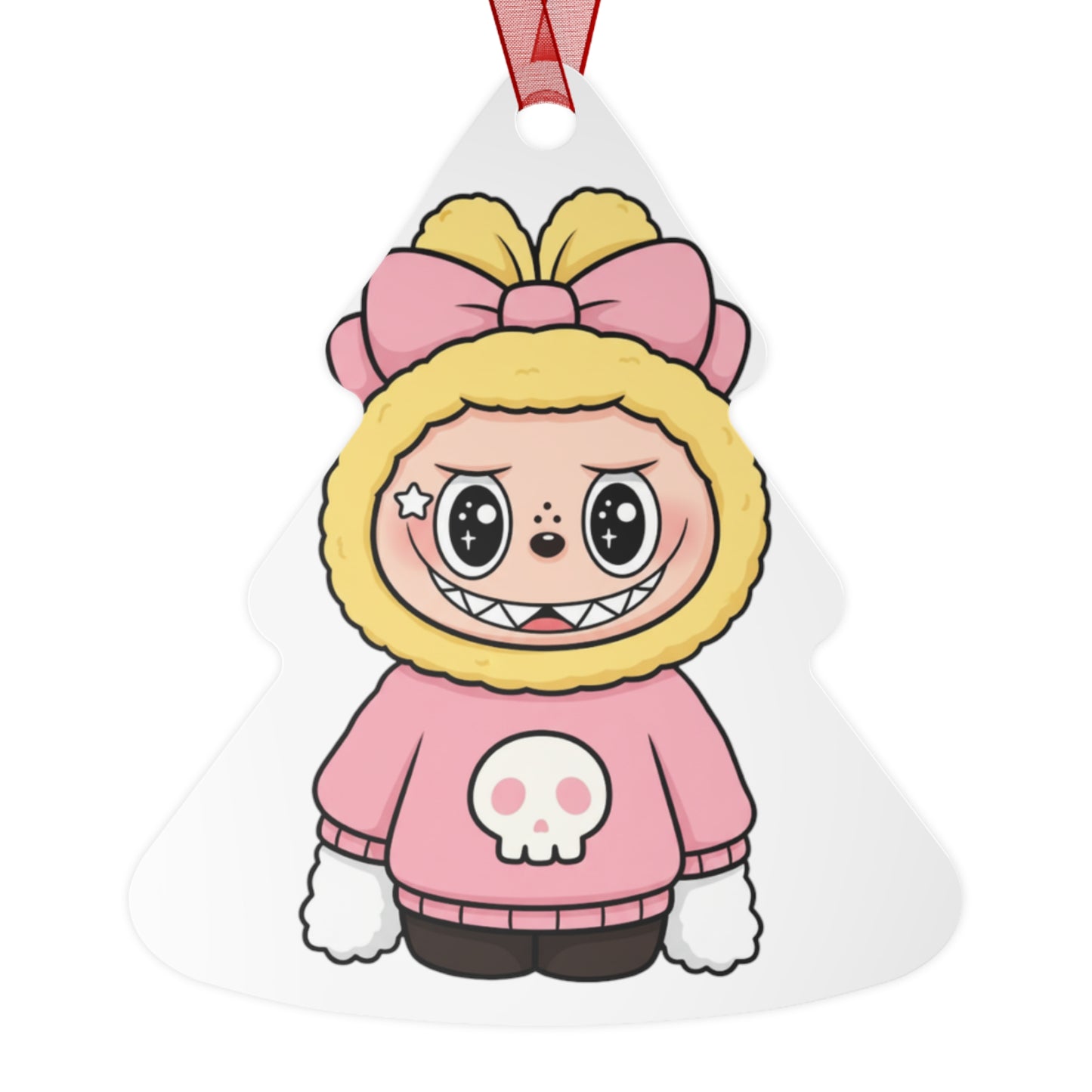 Cute Labubu Metal Ornament | Labubu Character Decoration