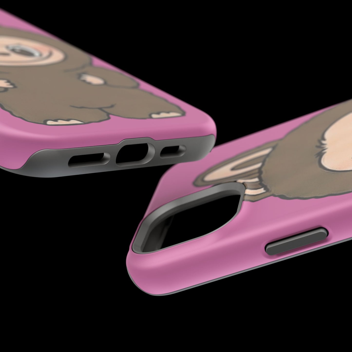 Brown LABUBU Phone Case | Magnetic Impact-Resistant Case