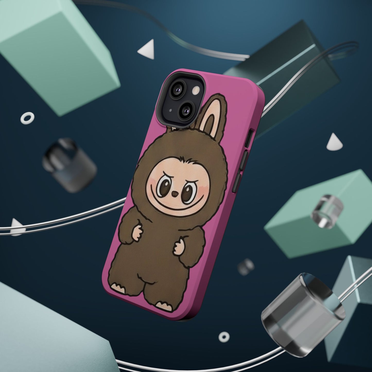 Brown LABUBU Phone Case | Magnetic Impact-Resistant Case