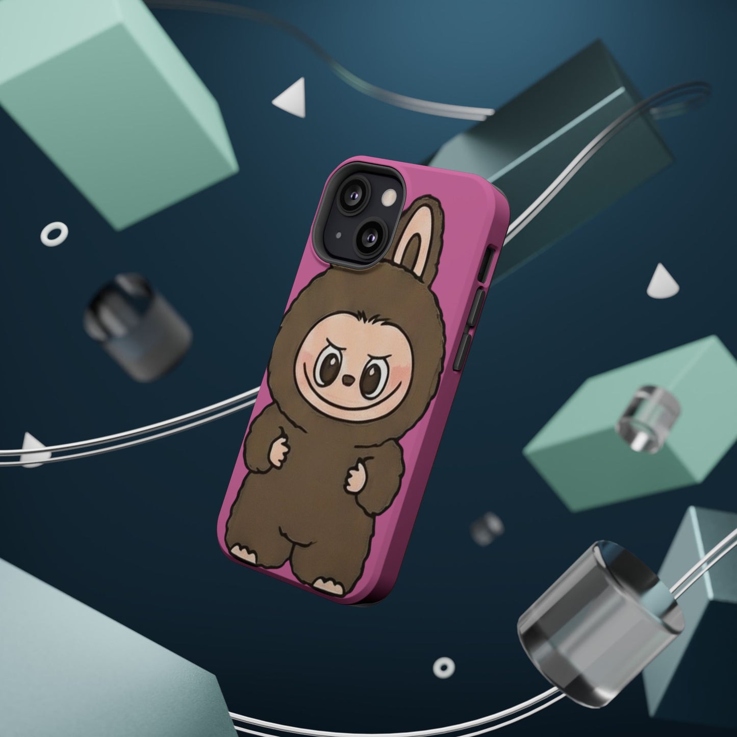 Brown LABUBU Phone Case | Magnetic Impact-Resistant Case