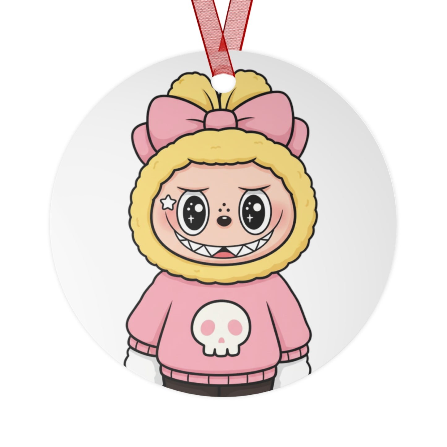 Cute Labubu Metal Ornament | Labubu Character Decoration