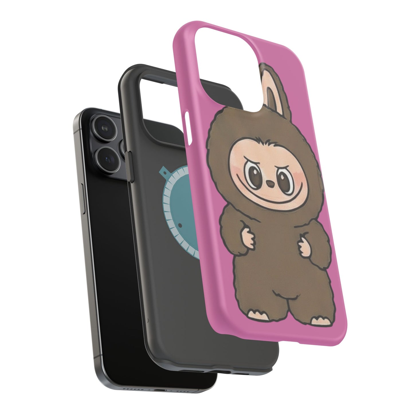Brown LABUBU Phone Case | Magnetic Impact-Resistant Case